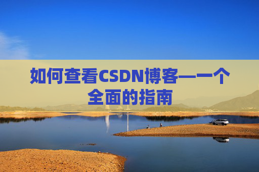 如何查看CSDN博客—一个全面的指南